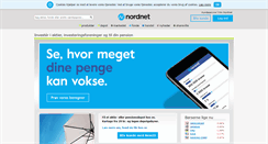 Desktop Screenshot of nordnet.dk